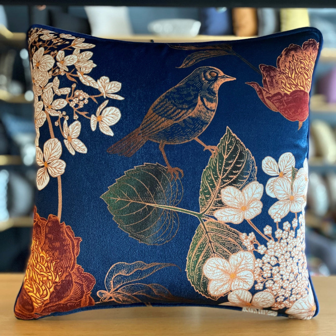 vogue-9372-navy-blue Luxury Pillow Covers Throw Pillows